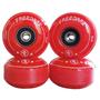 Imagem de Rodas de Skate FREEDERE 52mm 90A (Vermelhas) - Kit com 4 Unidades