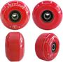 Imagem de Rodas de Skate FREEDERE 52mm 90A (Vermelhas) - Kit com 4 Unidades