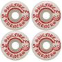 Imagem de Rodas de skate Spitfire Burners 54mm 99A branca/vermelha