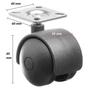 Imagem de Rodinha Para Móveis Kit 4 Rodízios 40 Mm Com Parafusos