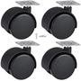 Imagem de Rodinha Para Móveis Kit 4 Rodízios 50 Mm Com Parafusos