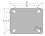 Imagem de Rodizio inox 304 base fixa 3 Pol. FLPI.312.NY.FP