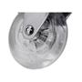 Imagem de Rodizio Silicone Gold Base Giratoria Com Trava 75Mm