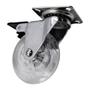 Imagem de Rodizio Silicone Soprano Base Giratoria Com Trava 75Mm