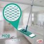Imagem de Rodo Esfregão Mop Flat Plus 360 Microfibra + 1 Refil Extra