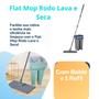 Imagem de Rodo Flat Mop E Balde Lava E Seca Com 2 Refil Sortido