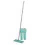 Imagem de Rodo Flat Mop E Balde Lava E Seca Profissional Com 1 Refil Giratorio Flash Flex Mágico 360 Banheiro Moop Limp