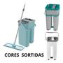 Imagem de Rodo Flat Mop E Balde Lava E Seca Profissional Com 2 Refil