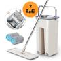 Imagem de Rodo Flat Mop E Balde Lava E Seca Profissional Com 2 Refil