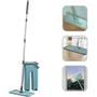 Imagem de Rodo Mágico Flat Mop E Balde Lava E Seca Profissional Com 2 Refil