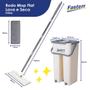 Imagem de Rodo Mop Flat Giratorio Esfregão Com Balde Multiuso FST026