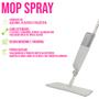 Imagem de Rodo Mop Spray Com Cabo Flexível Limpeza Recipiente Embutido