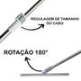 Imagem de Rodo Vassoura Silicone Multifuncional com Cabo Extensor