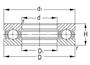 Imagem de Rolamento de esferas axial 51109A 45x65x14mm