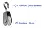 Imagem de Roldana 2cm Para Varal Metal Com Plastico Com Gancho 25pç (90C)