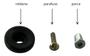 Imagem de Roldana Box 23mm Com Cavalete Acrilico Abrigo Pia Kit 4 Pcs