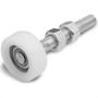 Imagem de Roldana Guia Nylon Jocec Com Rosca+Rolamento 17X44 60101 - Kit C/2