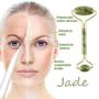 Imagem de Rolinho Massageador Facial de Pedra Jade Anti Stress