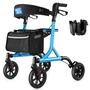 Imagem de Rollator Walk Mate para Idosos com Porta-Copos - Azul