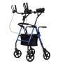 Imagem de Rollator Walker ELENKER vertical com assento e encosto azul
