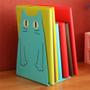 Imagem de Rolled Iron Bookends, Creative Cartoon Cat Bookends, Office