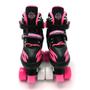 Imagem de Roller Patins Infantil Quad 4 Rodas + Capacete Kit Proteção