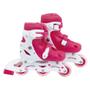 Imagem de Roller Patins Infantil Rosa Ajustavel do 30 Ao 33  Mor 