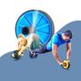 Imagem de Rolo Academia Rodinha para Exercício Abdominal Lombar Fitness