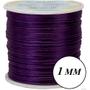 Imagem de Rolo de 100 Metros cordão fio de cetim r de rato linha pulseira macrame colar cordonê 1mm