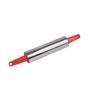 Imagem de Rolo De Abrir Massa 35Cm Cabo Vermelho Inox Super Leve 160g - WM