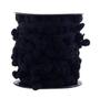 Imagem de Rolo De Fita Pompom Grelot 7Mm Preto Com 10 Metros