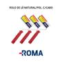 Imagem de Rolo de Lã Natural Com Poliéster 5 cm Com Cabo - Roma