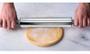Imagem de Rolo de massa 40 cm cromado profissional abrir massas de pão macarrão pizza salgados AND