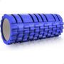 Imagem de Rolo Massagem Foam roller liberação Miofascial exercícios Azul 894-BL - Lorben
