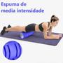 Imagem de Rolo Massagem Foam roller liberação Miofascial exercícios Azul 894-BL - Lorben