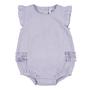 Imagem de Romper Gerber Baby Girls sem mangas com babado roxo de 6 a 9 meses