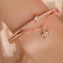 Imagem de Rose Gold Five-pointed Star Diamond Bracelet, Estudante de Arte