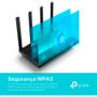 Imagem de Roteador TP-Link Archer AX12 AX1500, Wi-Fi 6, Dual Band, 4 Antenas, Preto - Archer AX12(BR)