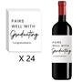 Imagem de Rótulos de Vinho para Formatura - 24 Unidades - Presente Criativo