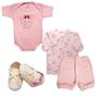 Imagem de Roupa Bebê Kit 4 Pçs Bebê Confortável Estiloso Menina Menino