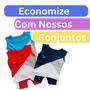 Imagem de Roupa Bebê Menino Kit 5 Conjuntos Infantil Menino Bebê 0  á 6 Mes Sortidos Roupas de Bebe Menino Economico Atacado Enxoval