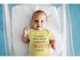 Imagem de Roupa Body Bebê Amor dos Dindos Madrinha Padrinho Frase Engraçada Amarelo Bebê