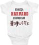 Imagem de Roupa Body Bebê Infantil Esqueça Harvard, Eu vou para Hogwarts- TAMANHO RN