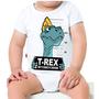 Imagem de Roupa Body Bebê Manga Comprida Estampado Dinossauro T-Rex