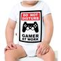 Imagem de Roupa Body Bebê Manga Comprida Estampado Gamer at work