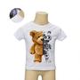 Imagem de Roupa Body Bebê Manga Curta Estampado Urso Pelúcia Robô