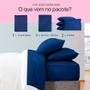 Imagem de ROUPA CAMA Jogo De Lençol Microfibra Casal Queen 4 Peças LISO