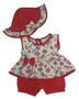 Imagem de Roupa de bebê menina conjunto com chapéu