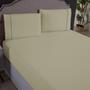 Imagem de Roupa de Cama Casal Ponto Palito Percal 200 Fios Kit Jogo de Lençol 3 Peças