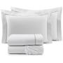 Imagem de Roupa de Cama Casal Queen Glass Clean 200 Fios 100% Algodão 04 Peças - Branco / Verde